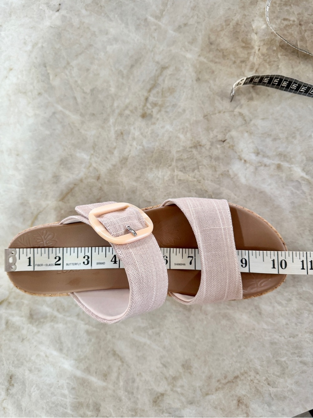💖 Skechers Lux Foam Cork Wedge Beige Sandals, Sz 8.5 - Picture 14 of 16